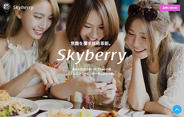 サービスサイト制作 - Skyberry グローバルサイト